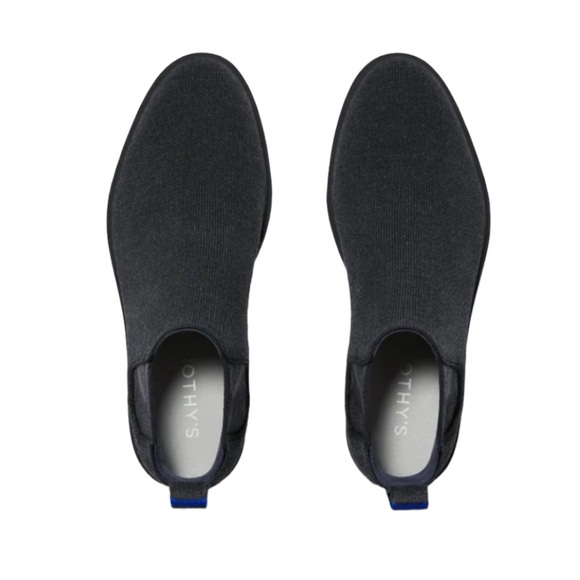 NWOT Rothy's The Merino Chelsea Boot, Granite Black With Camouflage Size 8 (Men) - Picture 8 of 14